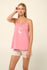 22275 853 VAMP ΓΥΝ. ΠΥΤΖΑΜΑΚΙ BABY DOLL χρώμα: PINK SEA