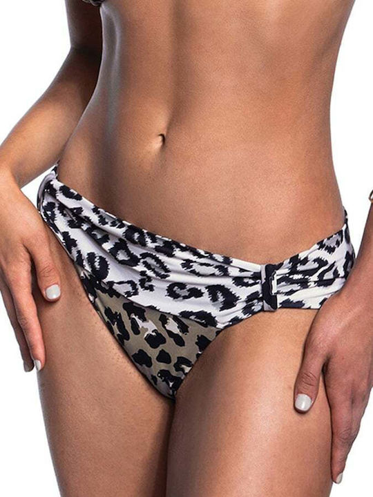 23065033 53 BLUE POINT ΓΥΝ. ΜΑΓΙΩ ΣΛΙΠ MUST HAVES' ANIMAL PRINT BRAZILIAN ΜΠΙΚΙΝΙ ΣΛΙΠ χρώμα: ΕΛΕΦΑΝΤΙ
