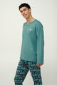 23660 900 VAMP ΑΝΔΡΙΚ. ΠΥΤΖΑΜΑ χρώμα:TEAL BRITTANY