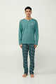 23660 900 VAMP ΑΝΔΡΙΚ. ΠΥΤΖΑΜΑ χρώμα:TEAL BRITTANY