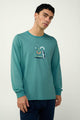 23663 900 VAMP ΑΝΔΡΙΚ. ΠΥΤΖΑΜΑ χρώμα:TEAL BRITTANY
