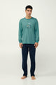 23663 900 VAMP ΑΝΔΡΙΚ. ΠΥΤΖΑΜΑ χρώμα:TEAL BRITTANY