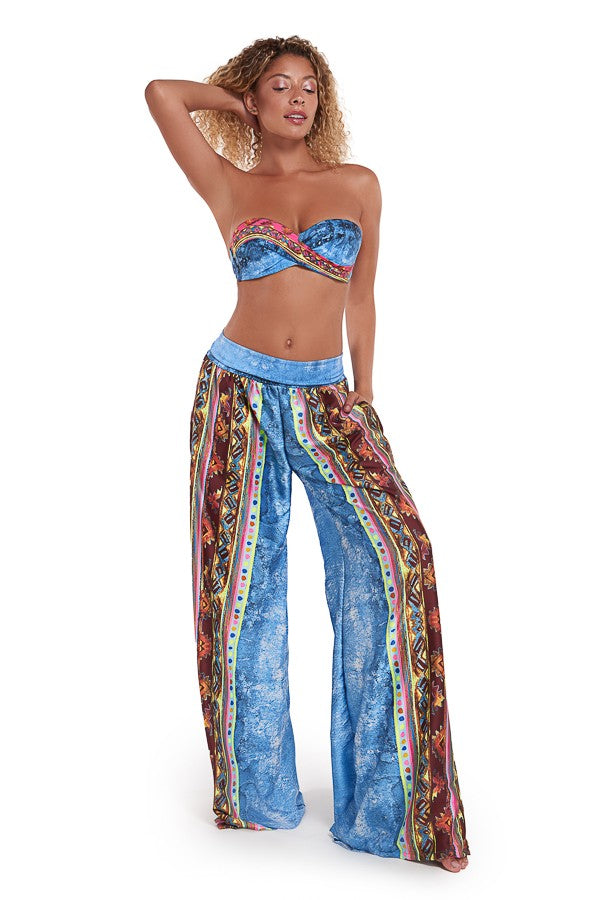 23C1-X21-852 CROOL ΓΥΝ. ΜΑΓΙΩ ΣΟΥΤΙΕΝ STRAPLESS χρώμα: ΜΠΛΕ