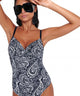24058008D 02 BLUE POINT ΓΥΝ. ΜΑΓΙΩ HIPPIE CHIC ONE PIECE ΟΛΟΣΩΜΟ χρώμα: ΜΑΥΡΟ