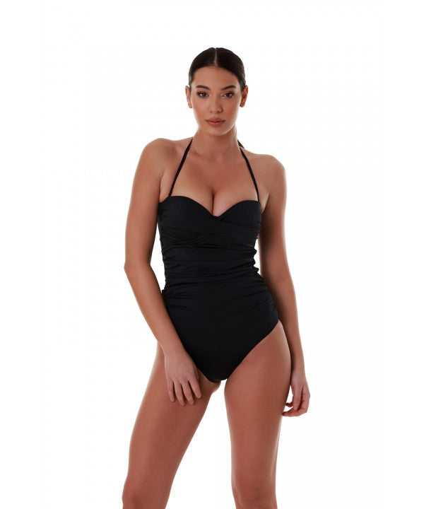 25058097D 02 ONEPIECE ΟΛΟΣΩΜΟ  BLUE POINT ΓΥΝ. ΜΑΓΙΩ ΣΟΥΤΙΕΝ χρώμα:ΜΑΥΡΟ
