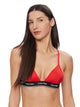 KW0KW02424 XNE CALVIN KLEIN ΓΥΝ. ΜΑΓΙΩ ΣΤΗΘΟΔΕΣΜΟΣ τριγωνάκι χρώμα: ΚΟΚΚΙΝΟ