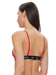 KW0KW02424 XNE CALVIN KLEIN ΓΥΝ. ΜΑΓΙΩ ΣΤΗΘΟΔΕΣΜΟΣ τριγωνάκι χρώμα: ΚΟΚΚΙΝΟ