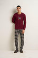 25680 885 VAMP ΑΝΔΡΙΚ. ΠΥΤΖΑΜΑ χρώμα:RED WINDSOR
