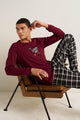 25680 885 VAMP ΑΝΔΡΙΚ. ΠΥΤΖΑΜΑ χρώμα:RED WINDSOR