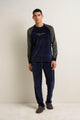 25693 303 VAMP ΑΝΔΡΙΚ. ΠΥΤΖΑΜΑ χρώμα:BLUE BLAZER