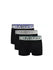 000NB3130A GID LOW RISE TRUNK 3PK,  CALVIN KLEIN ΑΝΔΡΙΚ. ΕΣΩΡΟΥΧΟ ΜΠOΞΕΡ 3 PACK Σετ 3 TEM 3 ΜΑΥΡΑ ΜΕ ΑΣΗΜΙ ΛΑΣΤΙΧΟ ΜΑΥΡΟ