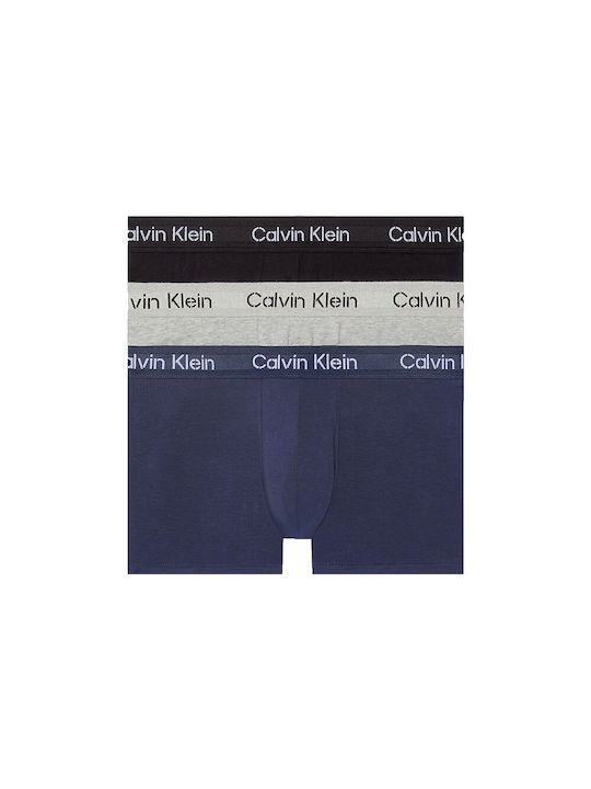 000NB3709A  KDX STENCIL LOGO COTTON STRETCH CALVIN KLEIN ΑΝΔΡΙΚ. ΕΣΩΡΟΥΧΟ ΜΠOΞΕΡ 3 PACK Σετ 3 TEM ΓΚΡΙ, ΜΑΥΡΟ, ΑΝΘΡΑΚΙ