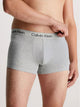 000NB3709A  KDX STENCIL LOGO COTTON STRETCH CALVIN KLEIN ΑΝΔΡΙΚ. ΕΣΩΡΟΥΧΟ ΜΠOΞΕΡ 3 PACK Σετ 3 TEM ΓΚΡΙ, ΜΑΥΡΟ, ΑΝΘΡΑΚΙ