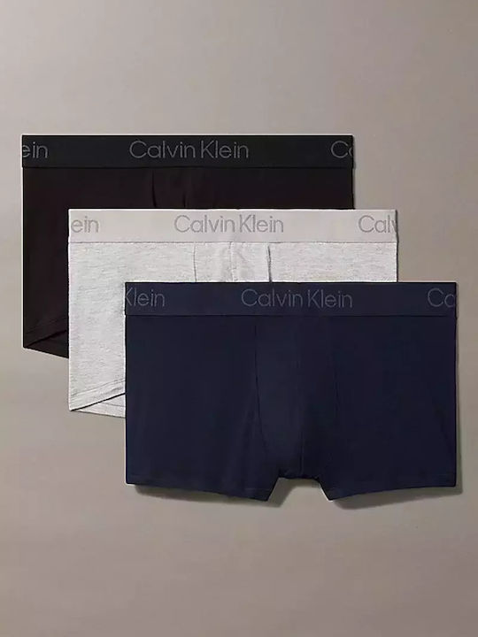 LV00ΝΒ4192  P4M -  CALVIN KLEIN  ΑΝΔΡΙΚ. ΕΣΩΡΟΥΧΟ ΜΠΟΞΕΡ SOFT MODAL, ΣΕΤ 3 ΤΕΜ. χρώμα: ΜΑΥΡΟ, ΓΚΡΙ, ΜΠΛΕ ΜΕ ΛΑΣΤΙΧΟ ΙΔΙΟΥ ΧΡΩΜΑΤΟΣ ΜΠΛΕ - ΜΑΥΡΟ - ΓΚΡΙ