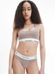 000QF7050E 5R4 THANG CALVIN KLEIN ΓΥΝ. ΕΣΩΡΟΥΧΟ STRING ΜΠΕΖ-ΚΑΦΕ ΜΠΕΖ ΚΑΦΕ