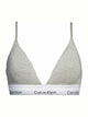 000QF5650E 020 CALVIN KLEIN ΓΥΝ. ΣΤΗΘΟΔΕΣΜΟΣ LIGT LINED TRIANGLE ΧΩΡΙΣ ΜΠΑΝΕΛΑ ΓΚΡΙ ΜΕΛΑΝΖΕ