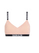 000QF 7659 TD9 CALVIN KLEIN  ΓΥΝ. ΣΤΗΘΟΔΕΣΜΟΣ push-up cups με ενίσχυση, χρώμα: ΣΟΜΟΝ