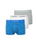 0000U2664G E3H LOW RISE TRUNK 3PK CALVIN KLEIN ΑΝΔΡΙΚ. ΕΣΩΡΟΥΧΟ ΜΠOΞΕΡ 3 PACK Σετ 3 TEM classic Fit 1 ΓΚΡΙ, 1 ΛΕΥΚΟ, 1 ΡΑΦ