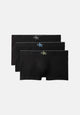 LV00NB4472 GUV COTTON STRETCH 3PK CALVIN KLEIN ΑΝΔΡΙΚ. ΜΠΟΞΕΡ 3 PACK Σετ 3 TEM ICON LOGO GRAPHIC, χρώματα: 3 ΜΑΥΡA ΜΕ ΜΑΥΡΑ ΛΑΣΤΙΧΑ
