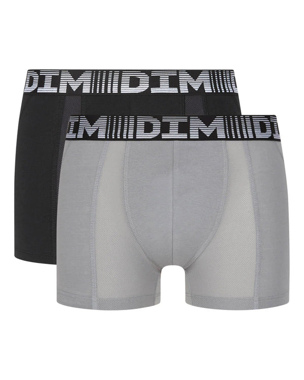 D01Ν1 9LU DIM ΑΝΔΡΙΚ. ΕΣΩΡΟΥΧΟ BOXER 89% COTTON-11% ELASTAN 3DFLEX ΣΕΤ 2 TEM χρώματα: ΜΑΥΡΟ, ΓΚΡΙ ΜΕ ΛΟΓΟΤΥΠΟ DIM ΣΤΟ ΦΑΡΔΥ ΛΑΣΤΙΧΟ ΜΕ ΦΟΝΤΟ ΜΑΥΡΟ ΜΑΥΡΟ ΓΚΡΙ