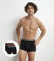 D6596 B3B DIM ΑΝΔΡΙΚ. ΕΣΩΡΟΥΧΟ BOXER COTTON STRETCH ΣΕΤ 3 TEM χρώμα ΜΑΥΡΑ, ΜΕ ΛΟΓΟΤΥΠΟ DIM ΣΤΟ ΦΑΡΔΥ ΛΑΣΤΙΧΟ ΜΕ ΦΟΝΤΟ: ΠΟΡΤΟΚΑΛΛΙ, ΣΙΕΛ, ΧΑΚΙ ΜΑΥΡΟ
