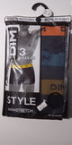 D005D AIK DIM ΑΝΔΡΙΚ. ΕΣΩΡΟΥΧΟ BOXER COTTON STRETCH SET 3 TEM χρώμα ΜΑΥΡΑ, ΜΕ ΛΟΓΟΤΥΠΟ DIM ΣΤΟ ΦΑΡΔΥ ΛΑΣΤΙΧΟ ΜΕ ΦΟΝΤΟ: ΠΟΡΤΟΚΑΛΛΙ, ΜΠΛΕ, ΧΑΚΙ ΜΑΥΡΟ