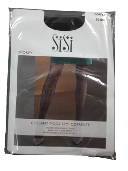 1794SI SI SISI SMOKEY 0908 NERO COLLANT MODA SEMI COPRENTE ΓΥΝ. ΚΑΛΣΟΝ χρώμα: ΜΑΥΡΟ