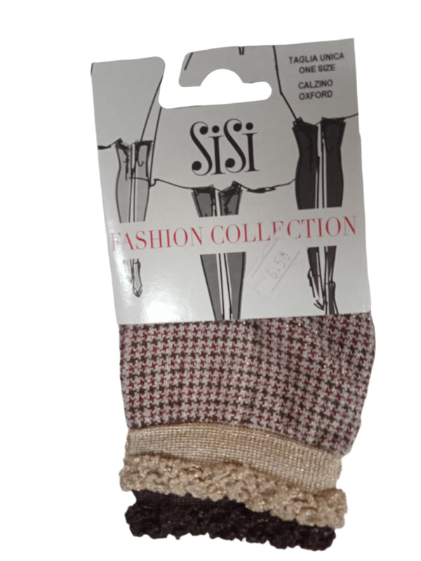 1806SI SI SISI 0393 BEIGE NATURALE CALZ. OXFORD UNICA-ONE SIZE ΓΥΝ. ΚΑΛΤΣΑ χρώμα:ΜΠΕΖ