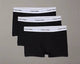 LV00NB4392 UB1 COTTON STRETCH 3PK CALVIN KLEIN ΑΝΔΡΙΚ. ΜΠΟΞΕΡ 3 PACK Σετ 3 TEM ICON LOGO GRAPHIC, χρώματα: 3 ΜΑΥΡA ΜΕ ΛΕΥΚΑ ΛΑΣΤΙΧΑ