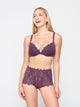 16701 LUNA ΓΥΝ. ΣΤΗΘΟΔΕΣΜΟΣ SYLVIE PUSH-UP BIG SIZE CUP D χρώμα: AUBERGINE