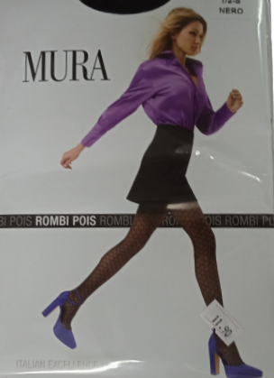 MC4054 MURA ROMBI POIS INTIMERI  ΓΥΝ. ΚΑΛΣΟΝ ΜΑΥΡΟ