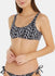 KW0KW02080 GL CALVIN KLEIN ΓΥΝ. ΜΑΓΙΩ ΣΟΥΤΙΕΝ BRALETTE-PRINT χρώμα: ΜΑΥΡΟ-ΑΣΠΡΟ