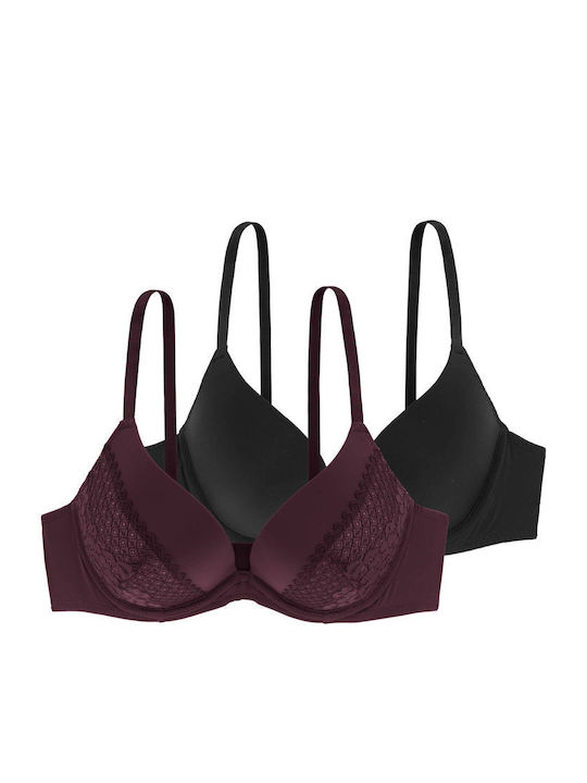 VFXPG0007LA099-2X0324 ASS DORINA ΓΥΝ. ΣΤΗΘΟΔΕΣΜΟΣ 2 ΤΕΜ. χρώματα: 1 ΚΟΚΚΙΝΟ, 1 ΜΑΥΡΟ