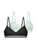 FXBR0023LA141-2X0379 ΑΝΙΚΑ DORINA  ΓΥΝ. ΣΤΗΘΟΔΕΣΜΟΣ Bralette 2 ΤΕΜΑΧΙΩΝ χρώμα:ΜΑΥΡΟ-ΒΕΡΑΜΑΝ