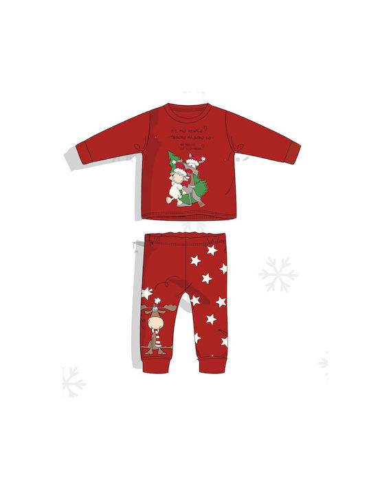 5894HP HAPPY PEOPLE ΠΑΙΔ. ΚΟΡΙΤΣΙΣΤΙΚ. ΠΥΤΖΑΜΑ χρώμα:ΚΟΚΚΙΝΟ ΛΕΥΚΟ