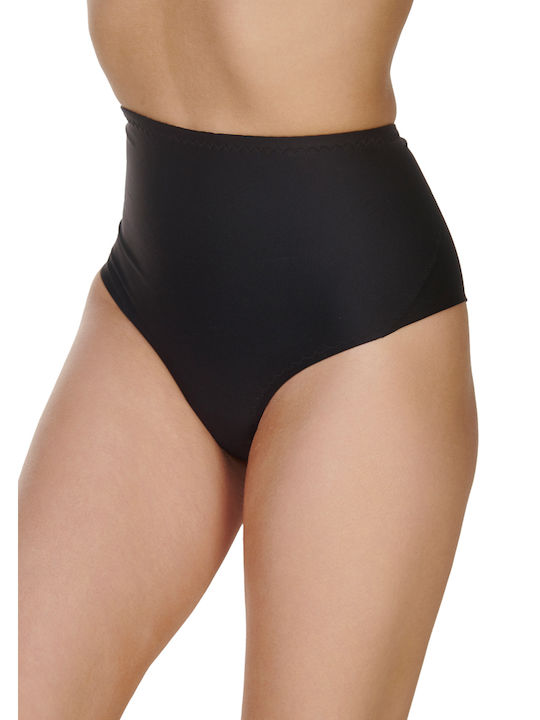 AO113398 PHILIPPE MATIGNON  Brasiliana Invisible ΓΥΝ. ΚΟΡΣΕΣ Σύσφιξης string ψηλόμεσο χρώμα:ΜΑΥΡΟ