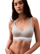 LV00QF8500 UB1 CALVIN KLEIN ΓΥΝ. ΣΤΗΘΟΔΕΣΜΟΣ LIFT BRALETTE χρώμα: ΓΚΡΙ ΑΝΟΙΚΤΟ