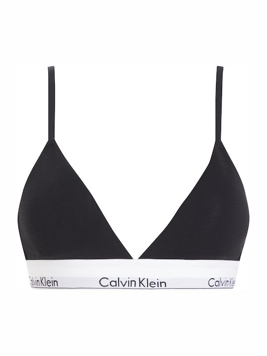 LV00QF8498 UB1 CALVIN KLEIN ΓΥΝ. ΣΤΗΘΟΔΕΣΜΟΣ UNLINED TRIANGLE χρώμα: ΜΑΥΡΟ