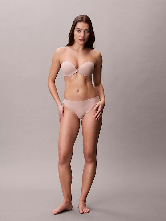 LV00Q8413 7NS CALVIN KLEIN ΓΥΝ. ΣΤΗΘΟΔΕΣΜΟΣ STRAPLESS χρώμα:ΔΕΡΜΑ