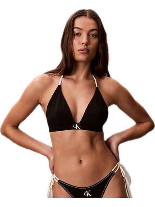 LV00Q61225 UB1 CALVIN KLEIN ΓΥΝ. ΜΑΓΙΩ ΣΤΗΘΟΔΕΣΜΟΣ ΜΠΟΥΣΤΑΚΙ χρώμα: ΜΑΥΡΟ