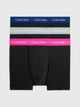 0000U2662G CAQ TRUNK 3PK CALVIN KLEIN ΑΝΔΡΙΚ. ΕΣΩΡΟΥΧΟ ΜΠOΞΕΡ 3 PACK Σετ 3 TEM ΜΑΥΡA, ΜΕ ΛΑΣΤΙΧΑ ΧΡΩΜΑΤΟΣ ΦΟΥΞΙΑ, ΣΙΕΛ ΚΑΙ ΜΠΛΕ ΡΟΥΑ ΜΑΥΡΟ