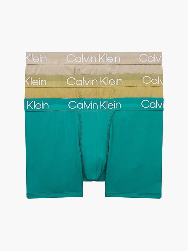 000NB 2970A  6XZ CALVIN KLEIN ΑΝΔΡΙΚ. ΕΣΩΡΟΥΧΟ ΜΠOΞΕΡ TRUNK 3PK Σετ 3 TEM ΓΚΡΙ,ΧΑΚΙ,ΠΕΤΡΟΛ
