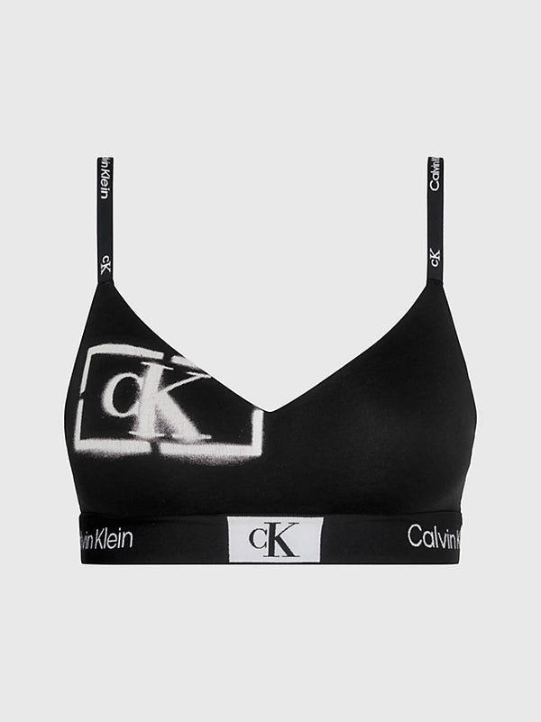000QF7218E LGHT LINED BRALETTE CALVIN KLEIN ΓΥΝ. ΣΤΗΘΟΔΕΣΜΟΣ BRALETTE ΜΑΥΡΟ ΕΜΠΡΙΜΕ