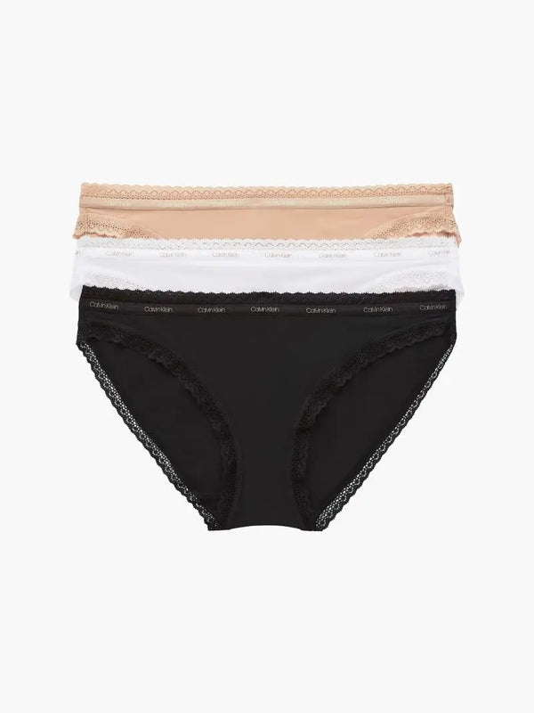 000QD3804E I21 CALVIN KLEIN ΓΥΝ. ΕΣΩΡΟΥΧΟ ΣΛΙΠ BIKINI 3PK 3 ΤΕΜ. ΛΕΥΚΟ ΜΠΕΖ ΜΑΥΡΟ