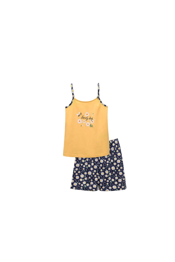 16209 593 VAMP ΠΑΙΔ. ΚΟΡΙΤΣΙΣΤΙΚ. ΠΥΤΖΑΜΑ YELLOW FLAX