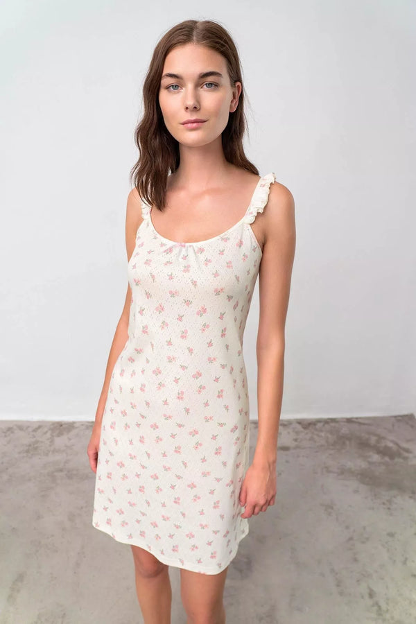 18081 640 GREEN tea NIGHTGOWN  VAMP ΓΥΝ. ΝΥΧΤΙΚΟ χρώμα: ΠΡΑΣΙΝΟ