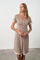 18122 665 MOKA beaver NIGHTGOWN  VAMP ΓΥΝ. ΝΥΧΤΙΚΟ χρώμα: μόκα ΜΟΚΑ