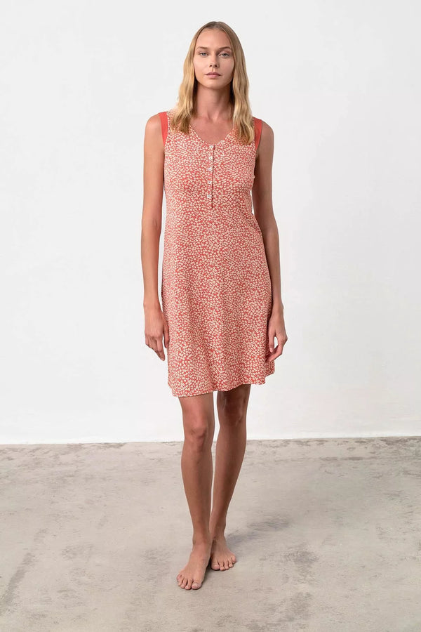 18152PS 634 RED chili NIGHTGOWN  VAMP ΓΥΝ. ΝΥΧΤΙΚΟ χρώμα: κόκκινο