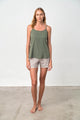 18215 579 GREEN khaki VAMP ΓΥΝ. ΠΥΤΖΑΜΑ χρώμα: πράσινο χακί ΧΑΚΙ