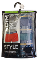 D01QU DIM ΑΝΔΡΙΚ. ΕΣΩΡΟΥΧΟ BOXER STYLE COTTON STRETCH ΣΕΤ 3 TEM  ΜΩΒ ΒΕΡΑΜΑΝ ΓΚΡΙ